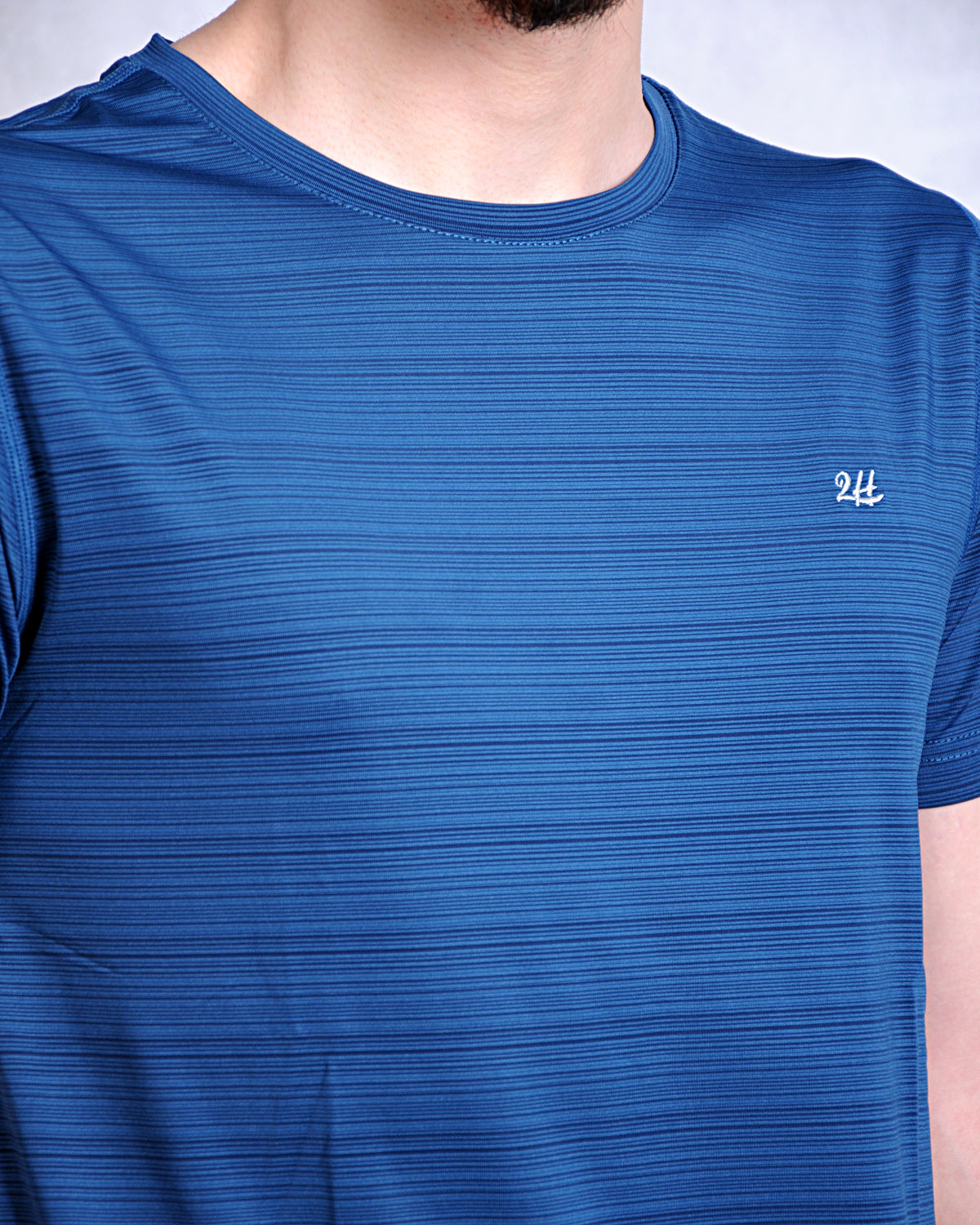 2H #CX.9310 Navy Short Sleeve Basic T-shirt