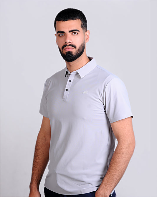 2H #CX151 Light Gray Polo T-shirt