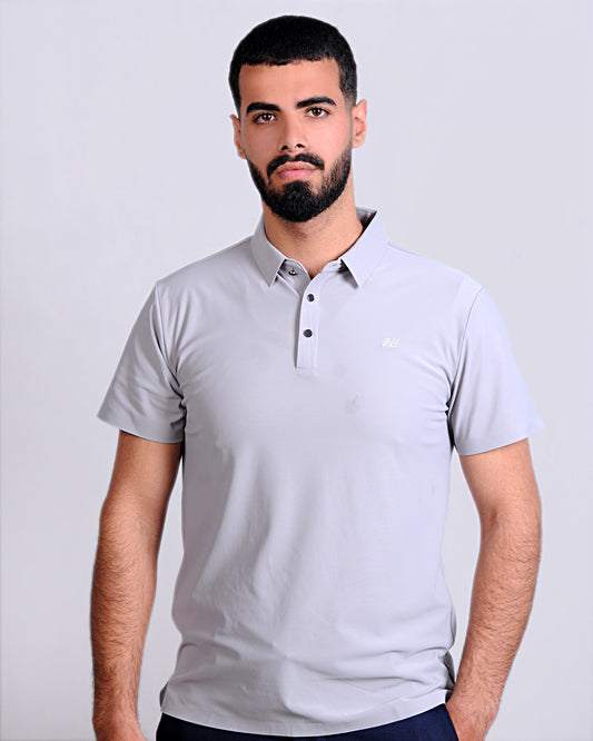2H #CX151 Light Gray Polo T-shirt