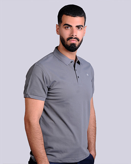 2H #CX.231 Light Gray Polo T-shirt