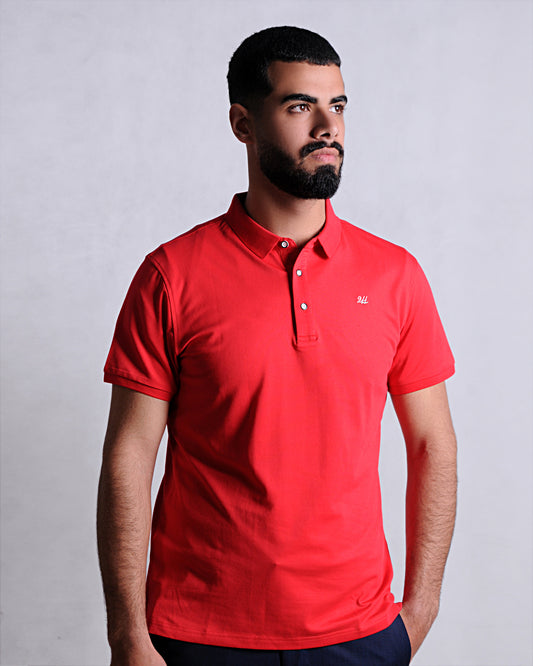 2H #CX.2101 Red Polo T-shirt