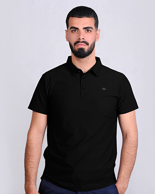 2H #CX151 Black Polo T-shirt