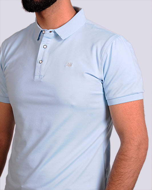 2H #CX.2101 Blue Polo T-shirt
