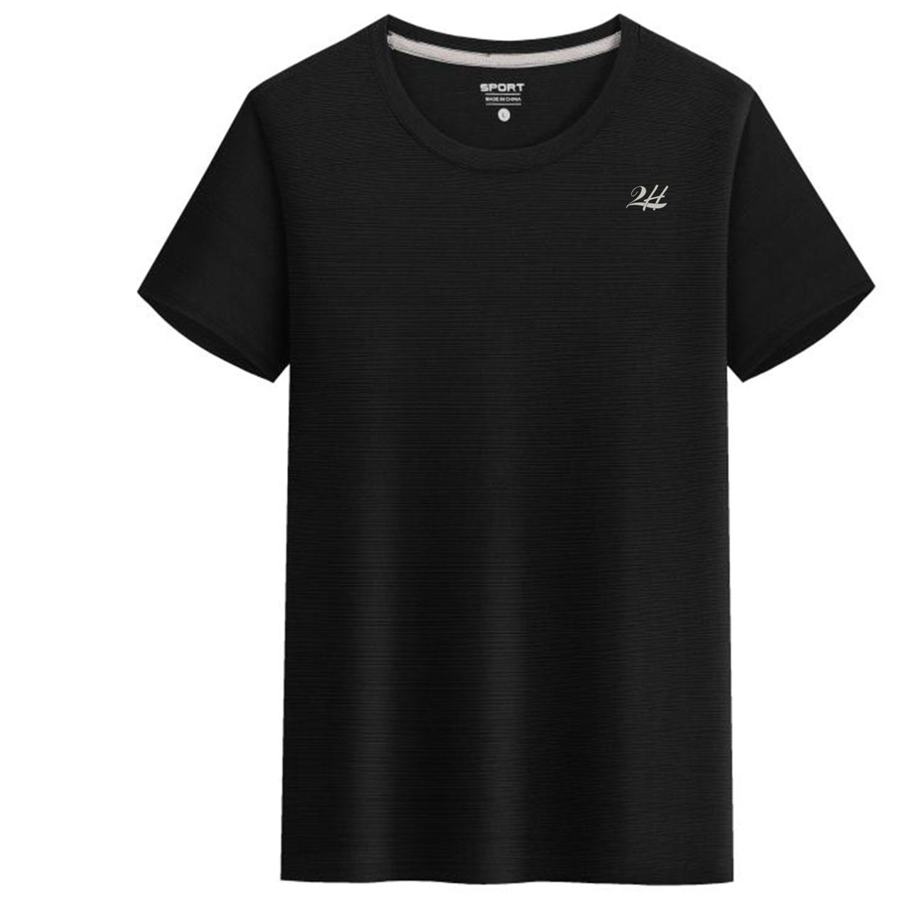 2H #CX.9310 Black Short Sleeve Basic T-shirt