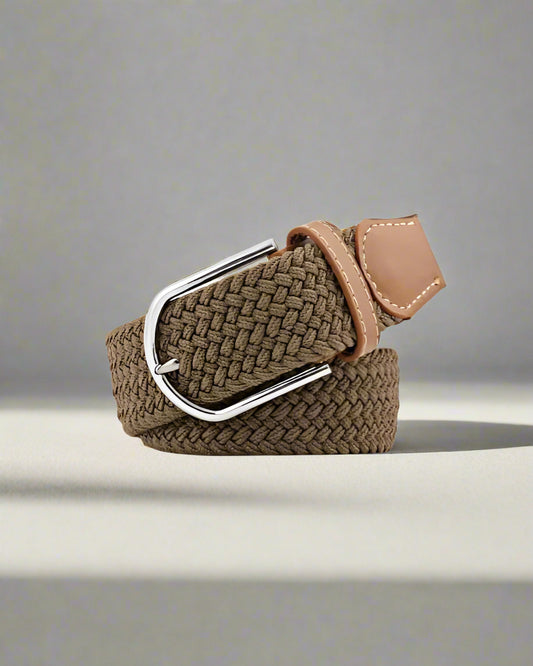 2H Brown Elastic Belt