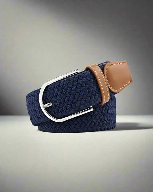 2H Navy Elastic Belt