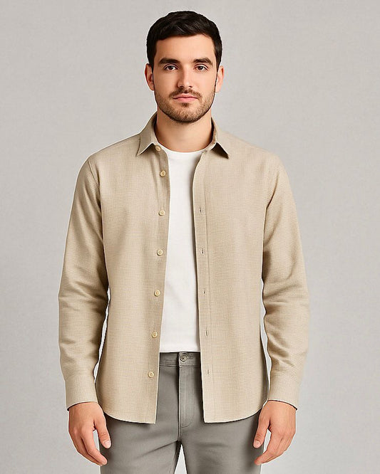 2H #121025 Cotton Fleece Casual Shirt