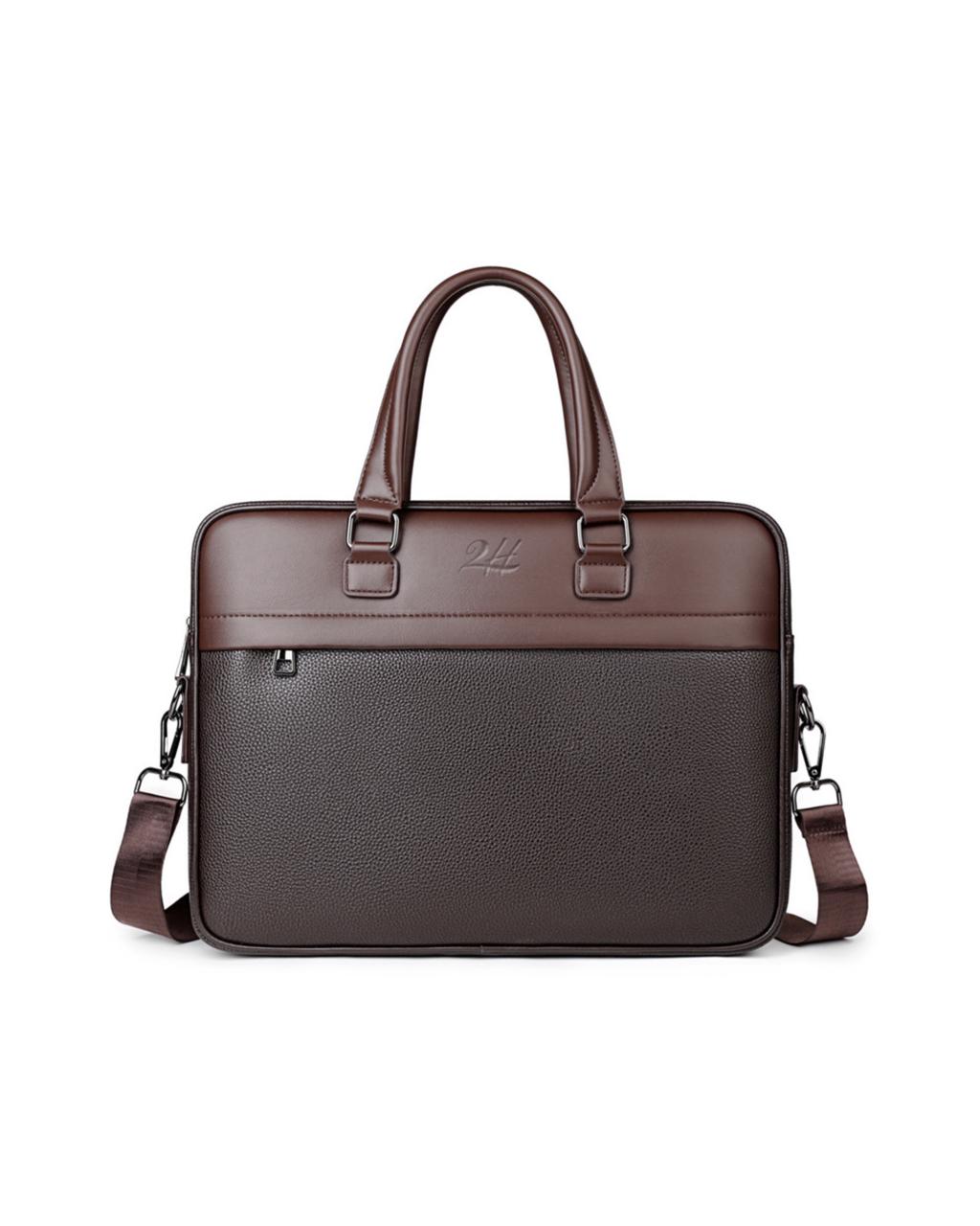 2H #SH225 Brown Laptop Bag