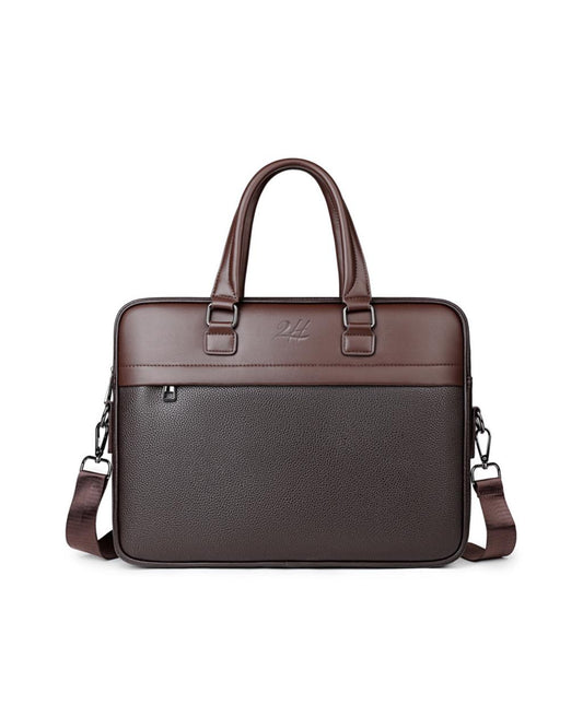2H #SH225 Brown Laptop Bag