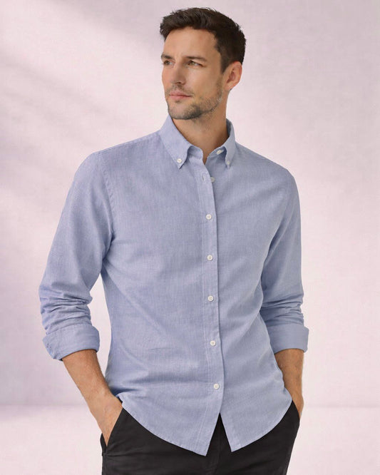 2H #25S8 Twill Cotton Regular Fit Shirt