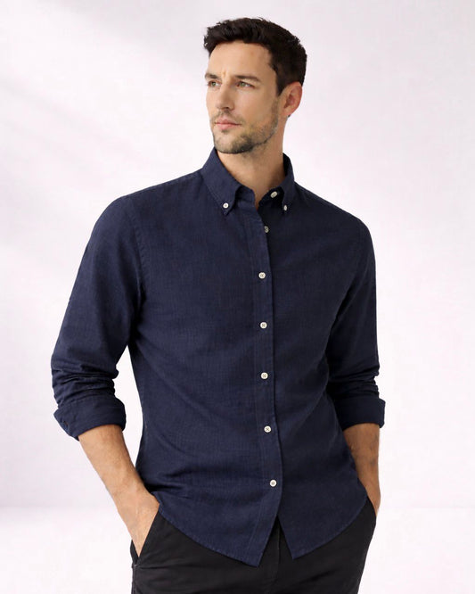 2H #25S8 Twill Cotton Regular Fit Shirt