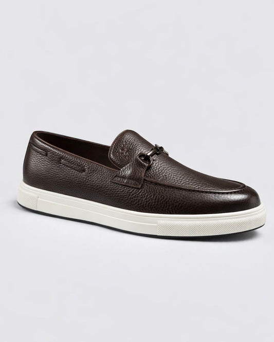 2H #02G Genuine Leather Brown Casual Shoes