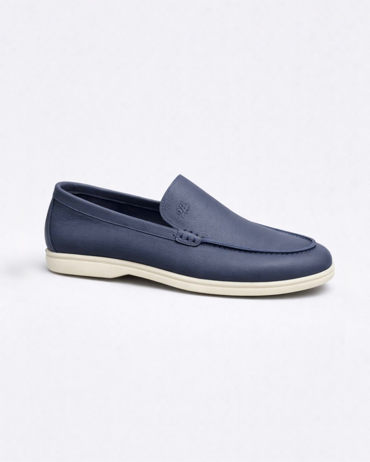 2H #20G Genuine Leather Navy Casual Shoes