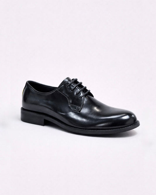 2H #13G Genuine Leather Shining Black Classic Shoes