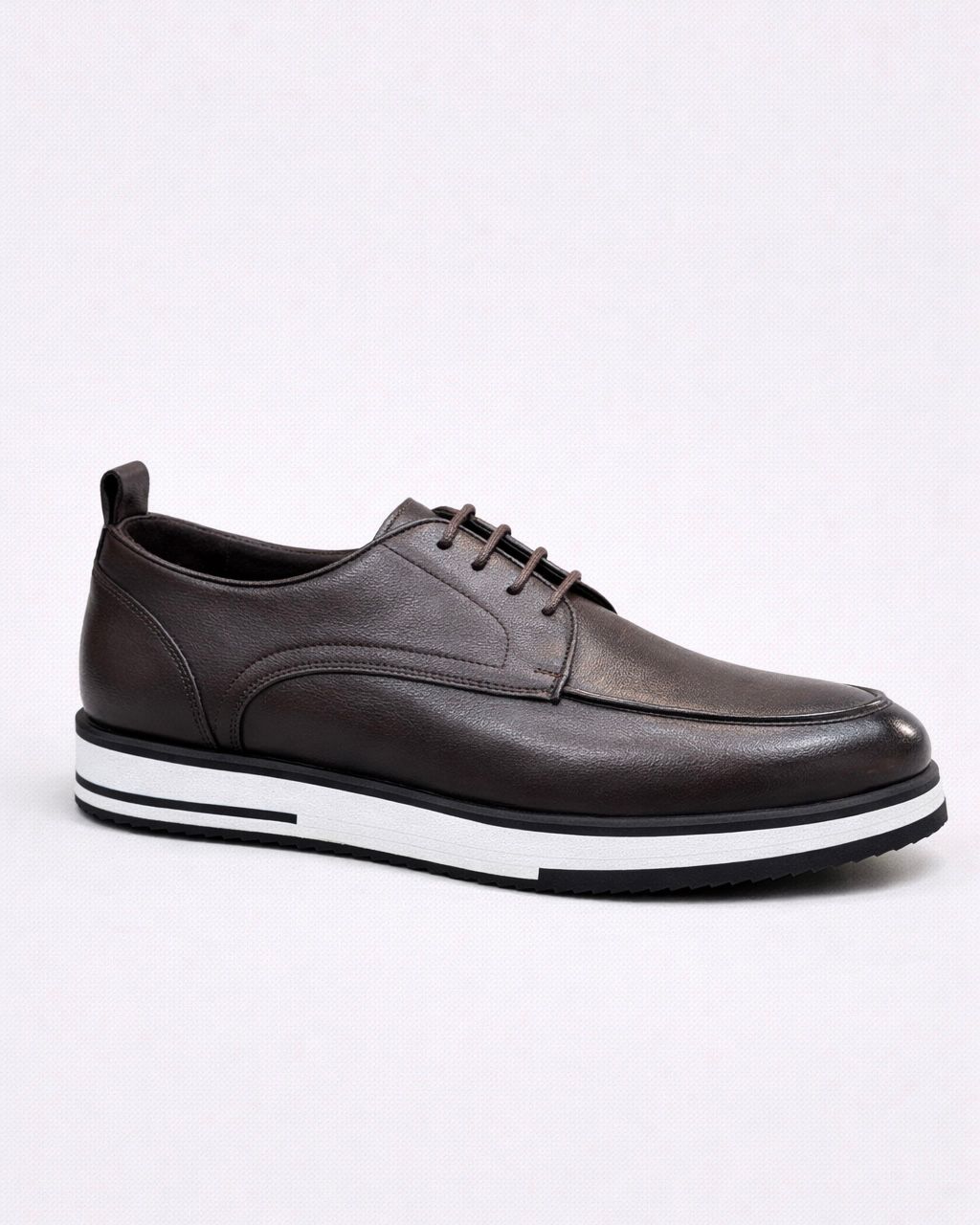 2H #9G Genuine Leather Brown Casual Shoes