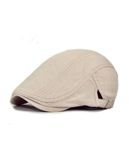 2H Light Beige Cotton Cap