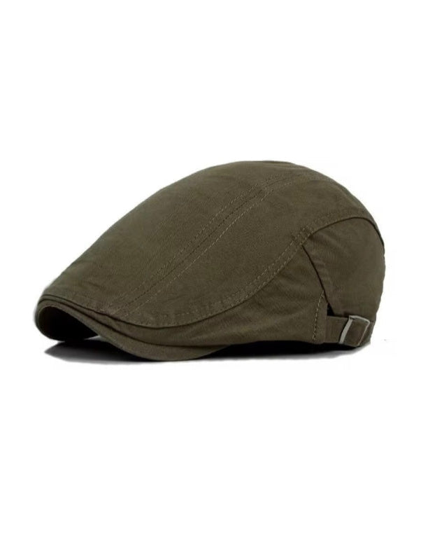 2H Olive Green Cotton Cap