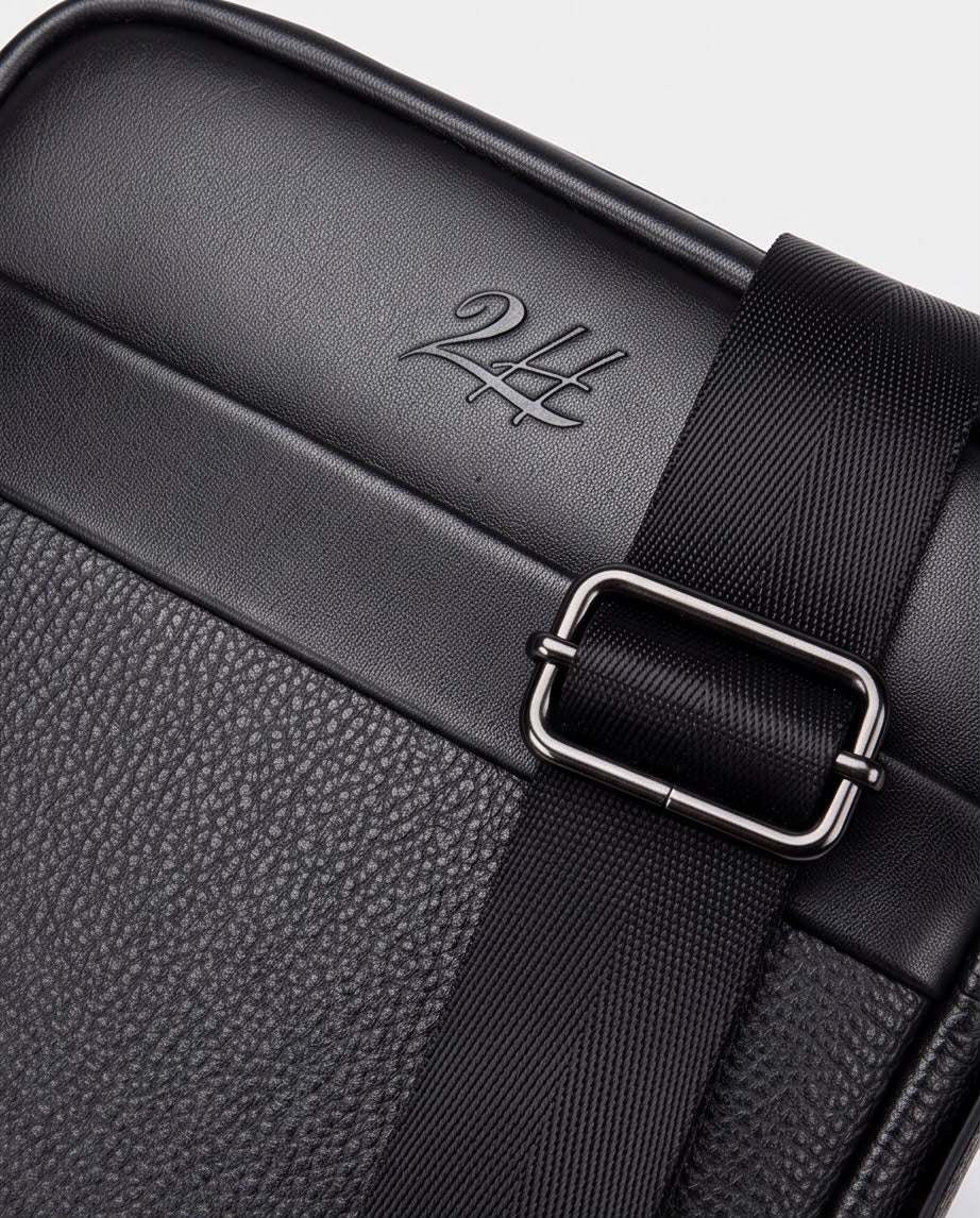 2H #SH01-2 Black Shoulder Messenger Bag