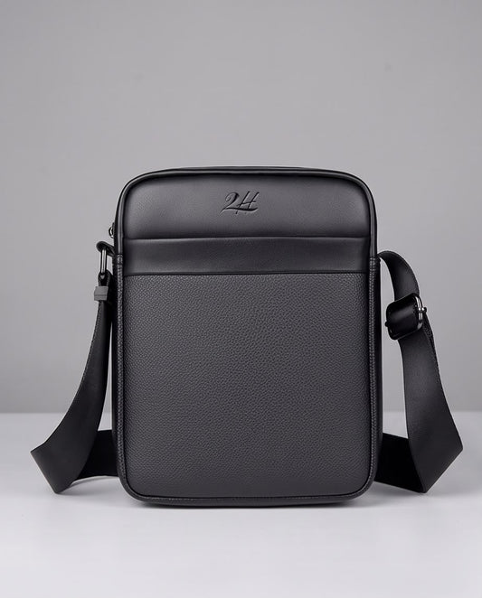 2H #SH01-2 Black Shoulder Messenger Bag