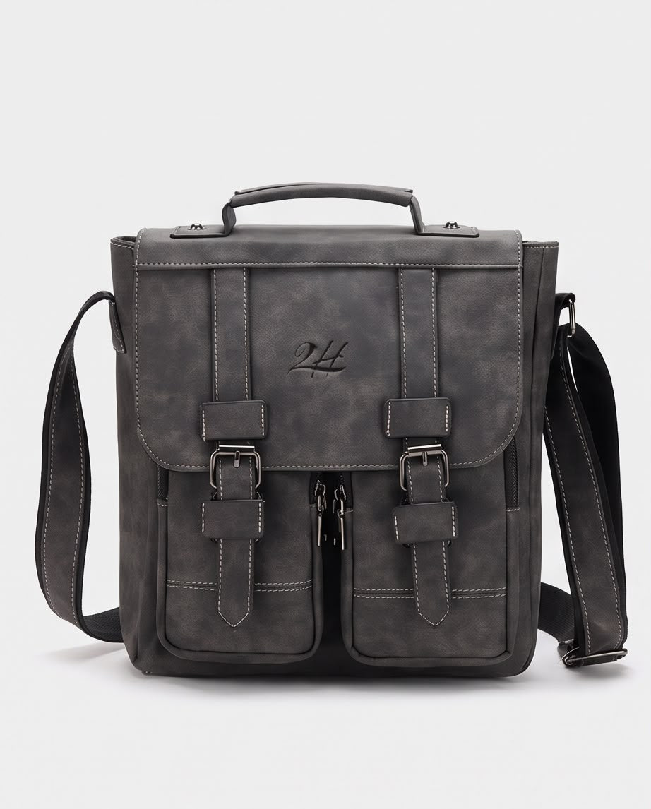 2H #D3229 Gray Shoulder Messenger Bag