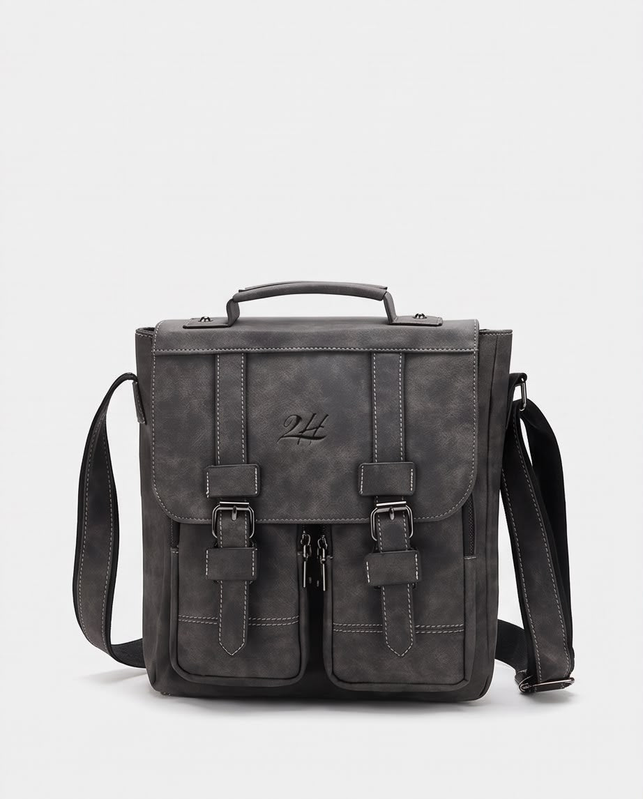 2H #D3229 Gray Shoulder Messenger Bag