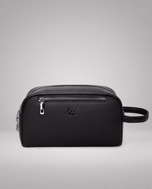 2H #8201 Black Clutch Bag With Lock