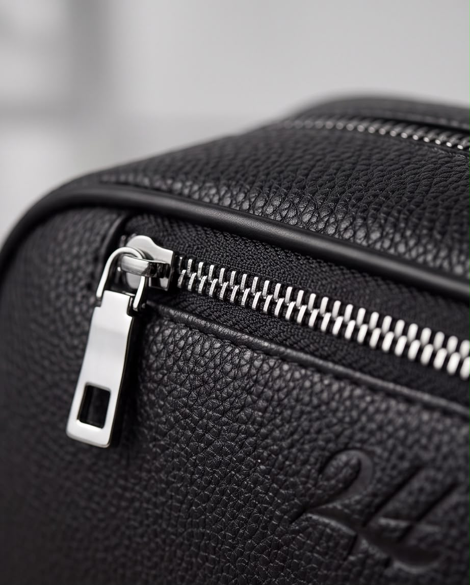 2H #8201 Black Clutch Bag With Lock