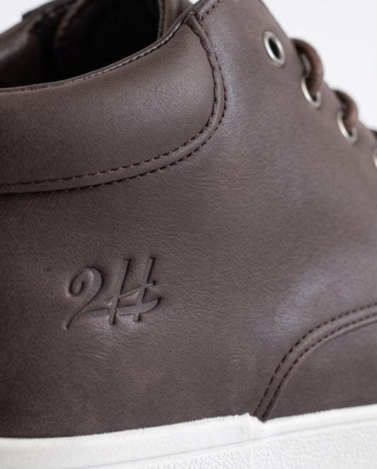 2H Brown Nubuck Leather Casual Boot