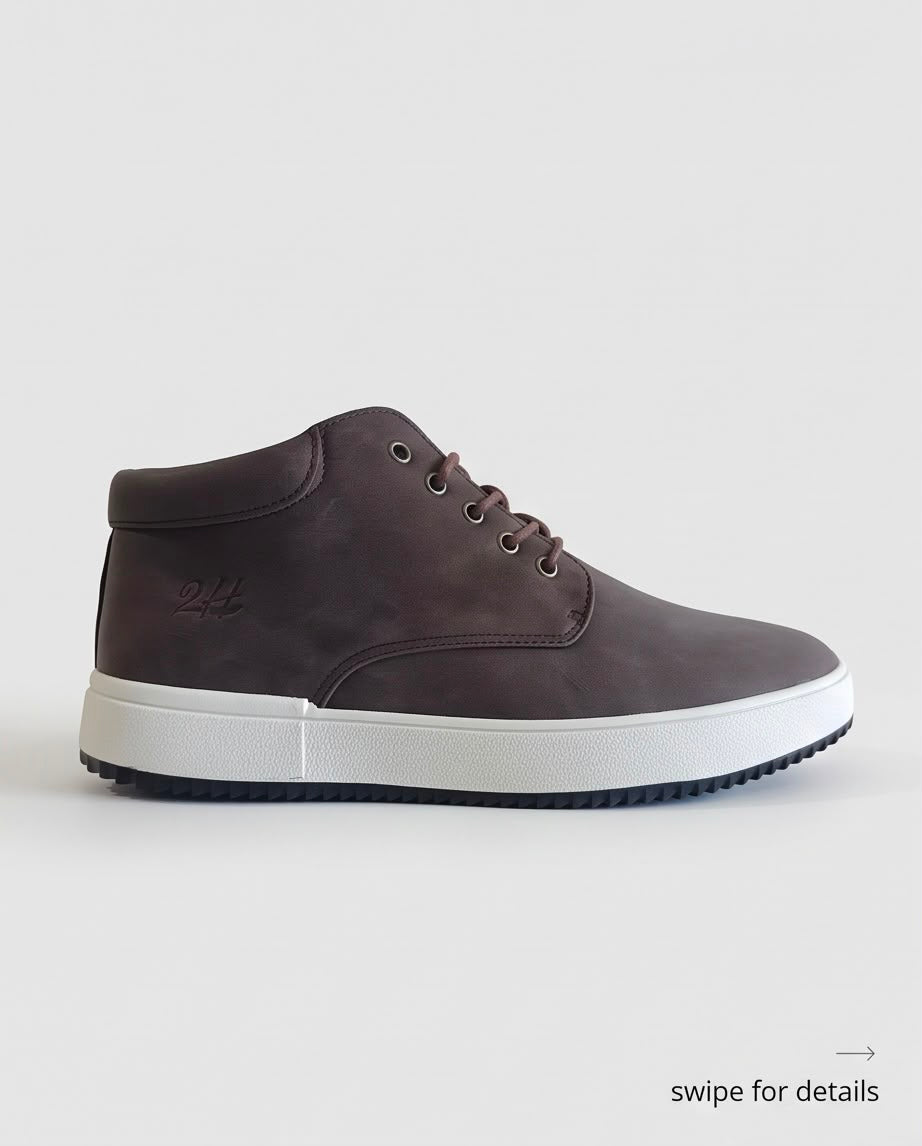 2H Brown Nubuck Leather Casual Boot