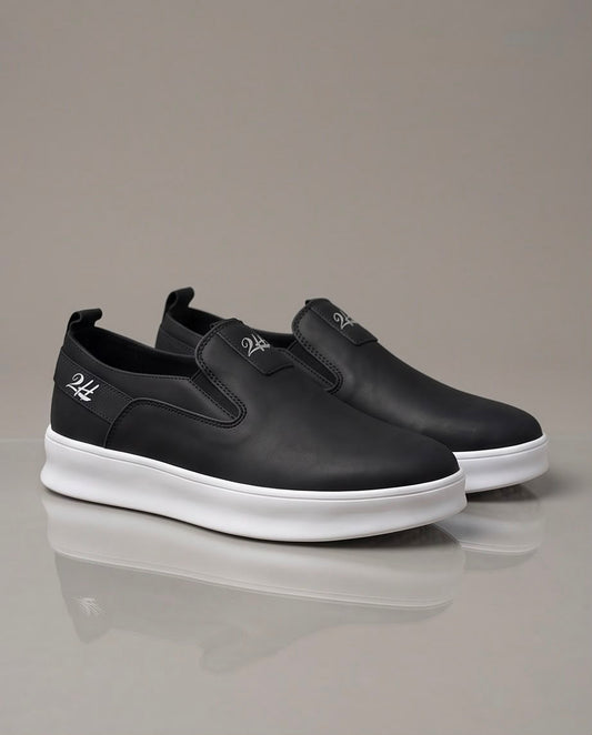 2H Black nubuck leather Casual Shoes