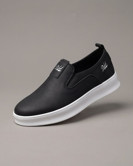 2H Black nubuck leather Casual Shoes