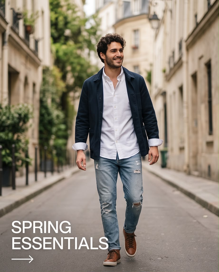 2H White Oxford Casual Shirt