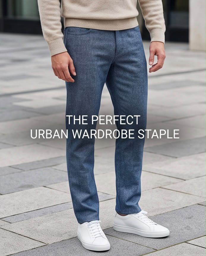 2H Five-Pocket Tweed Pant