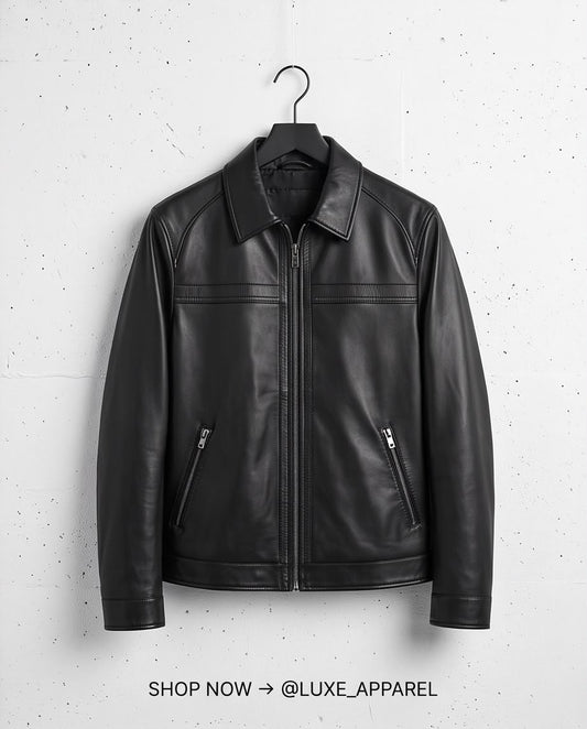 2H #8915 Black Leather Jacket