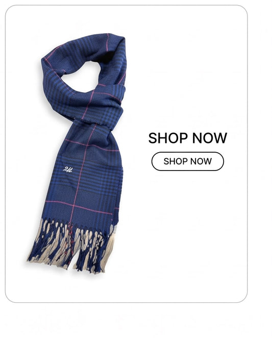2H Navy Scarf