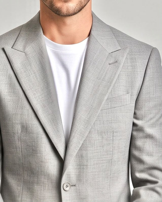 2H Light Gray Tropical Suit