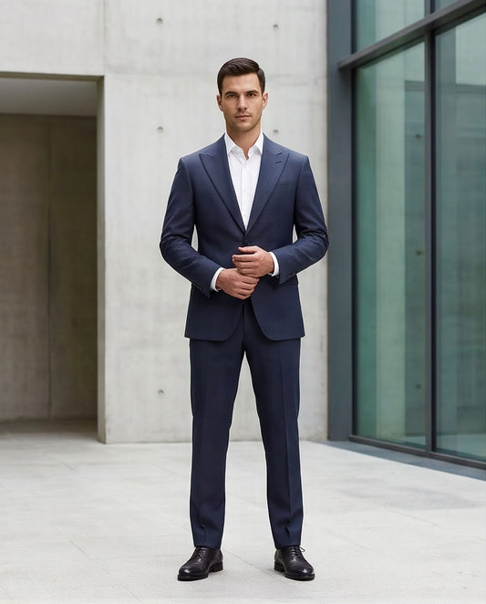 2H Navy Filafil Suit