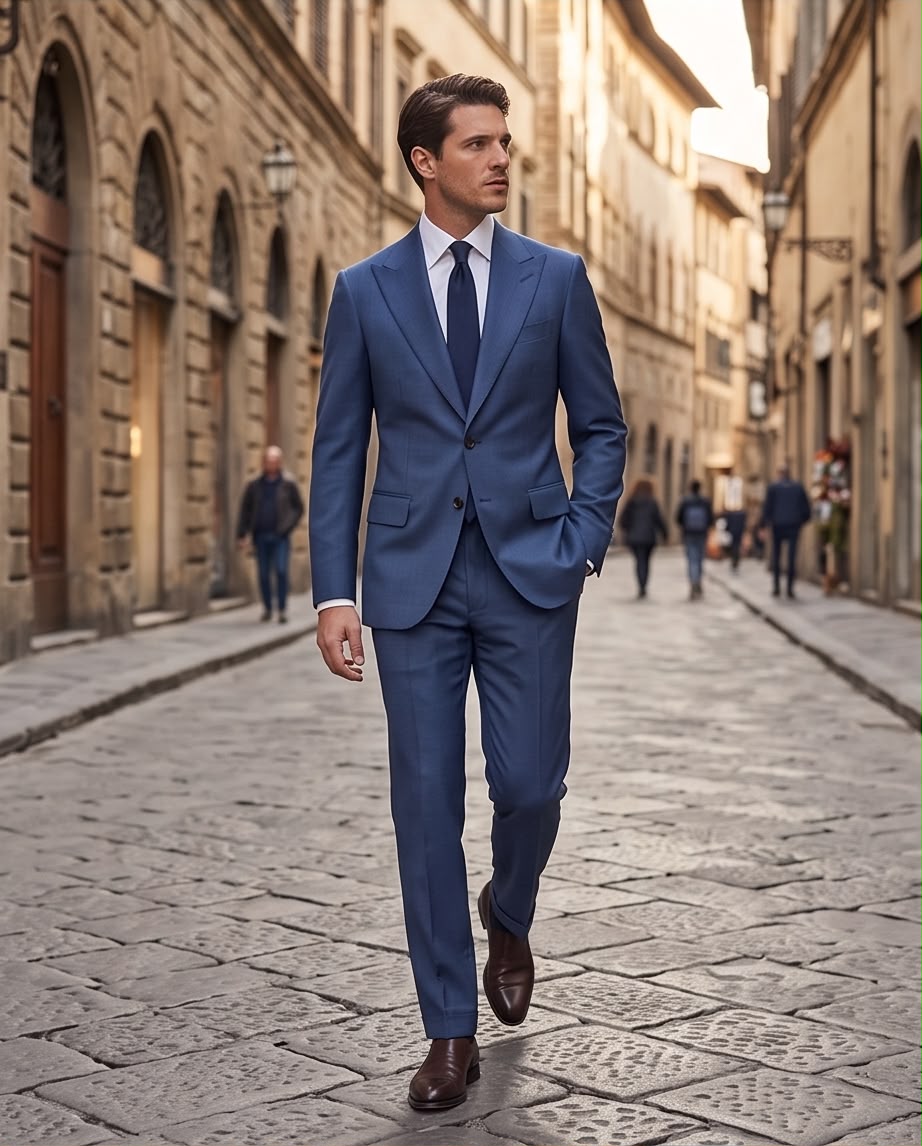 2H Dark Blue Filafil Suit