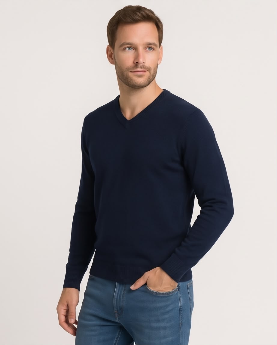 2H V-Neck Knitted Sweater