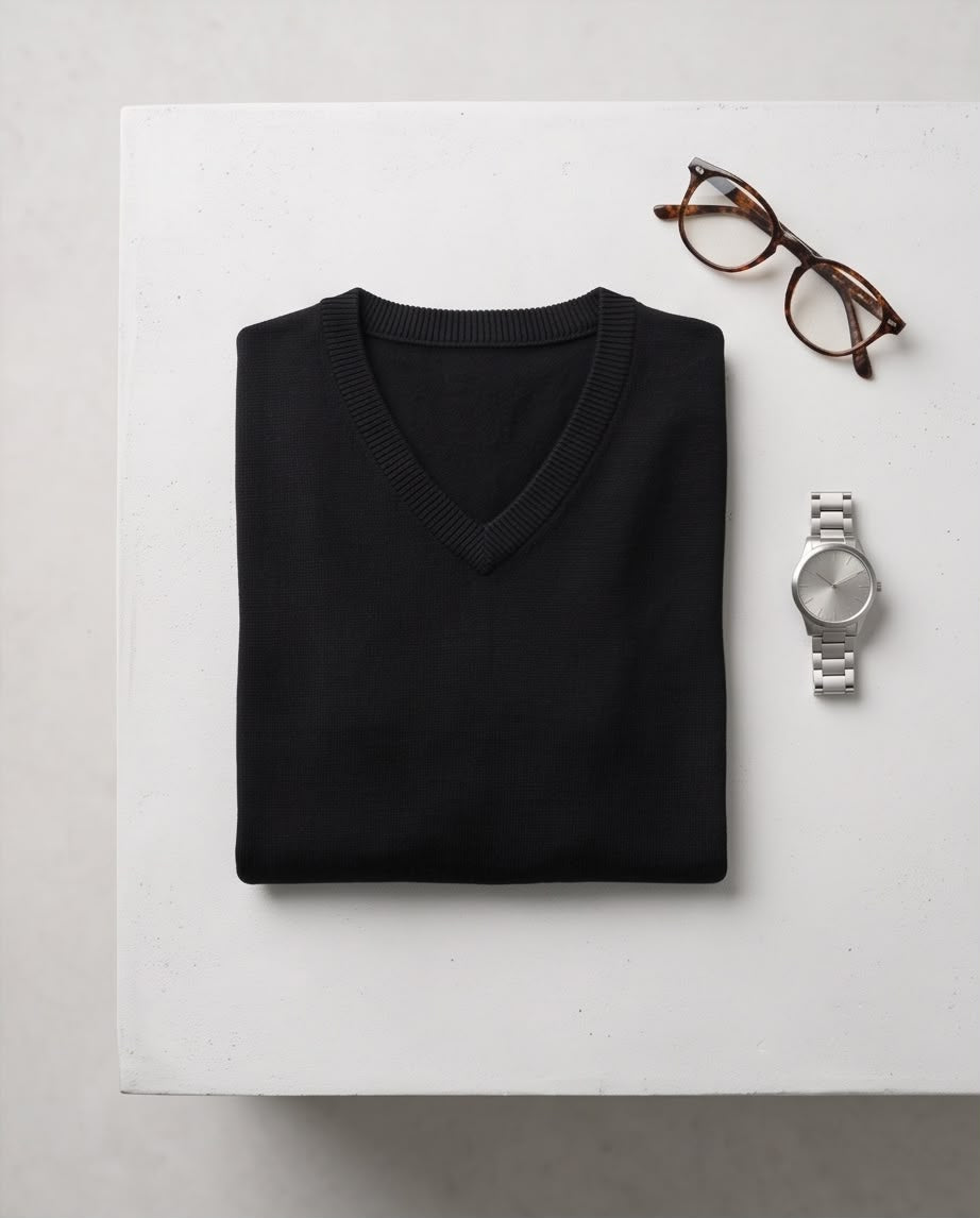 2H V-Neck Knitted Sweater