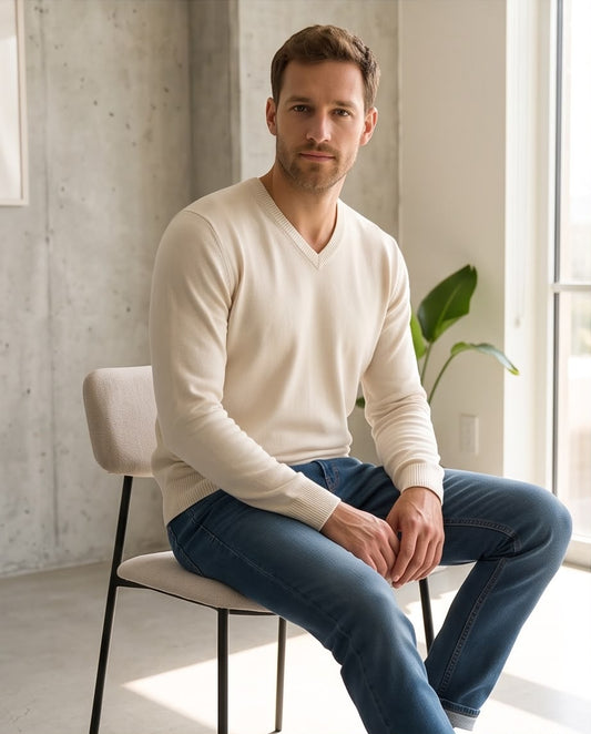2H V-Neck Knitted Sweater