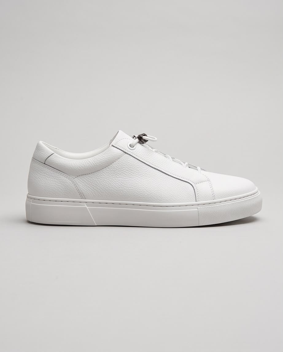 2H White Lace-Up Casual Shoes