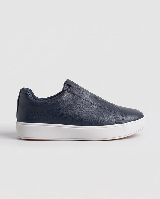 2H Navy Slip-On Casual Shoes