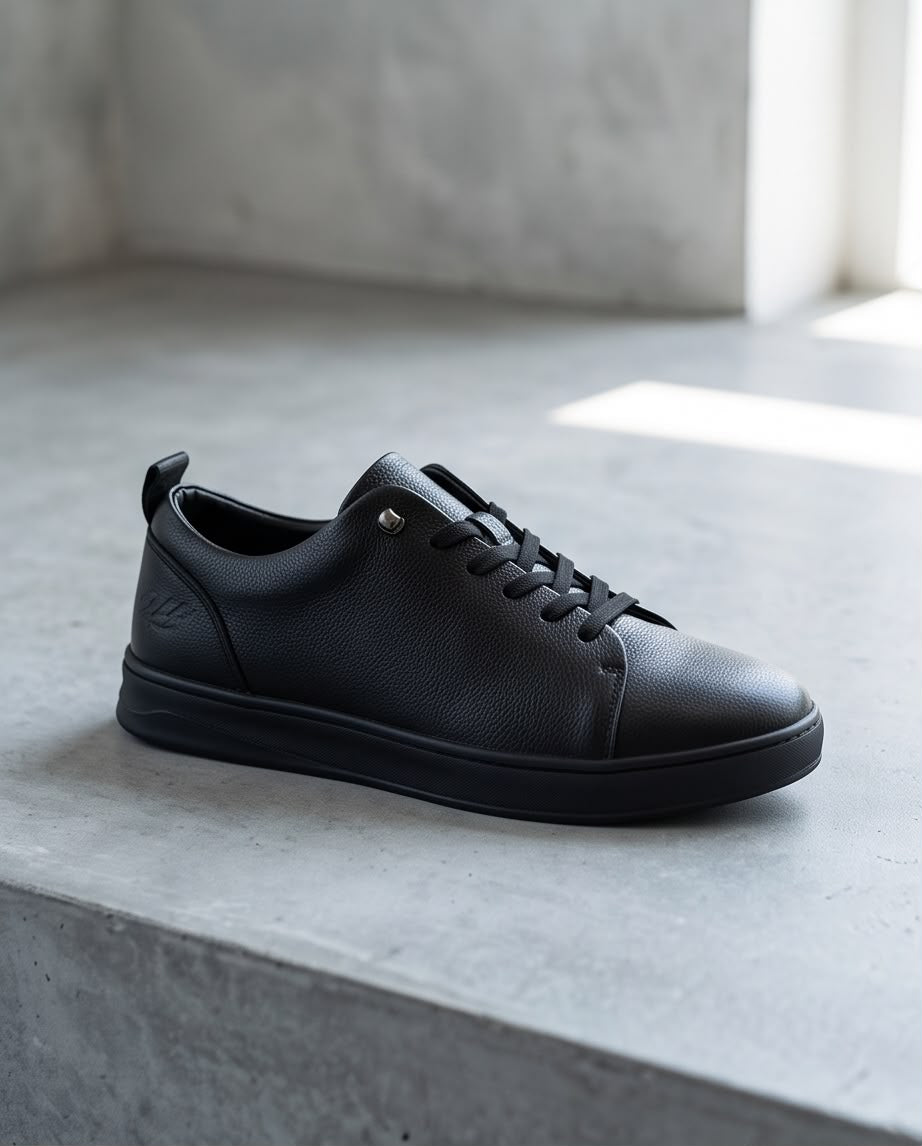 2H Full Black Casual shoes