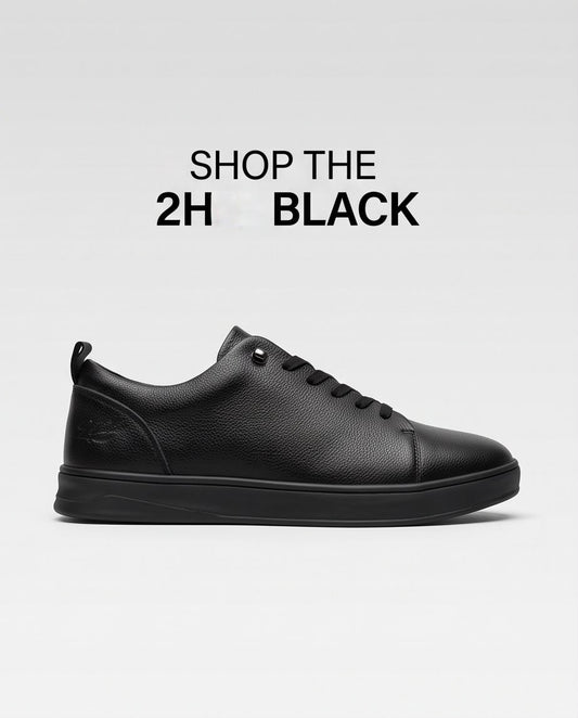 2H Full Black Casual shoes
