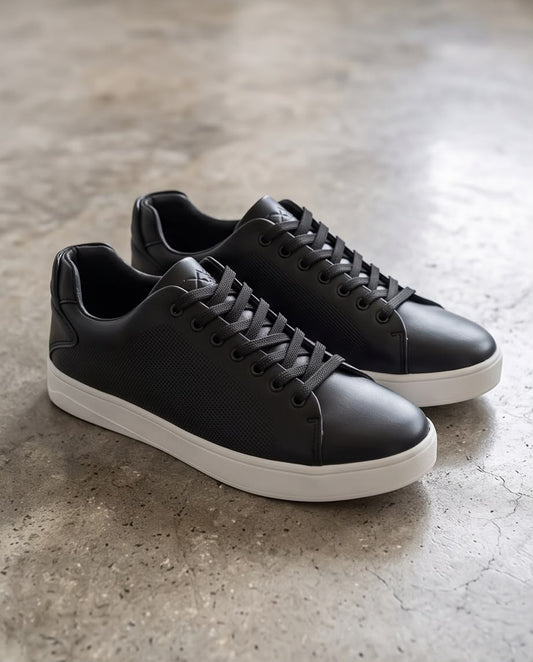 2H Black Casual Shoes