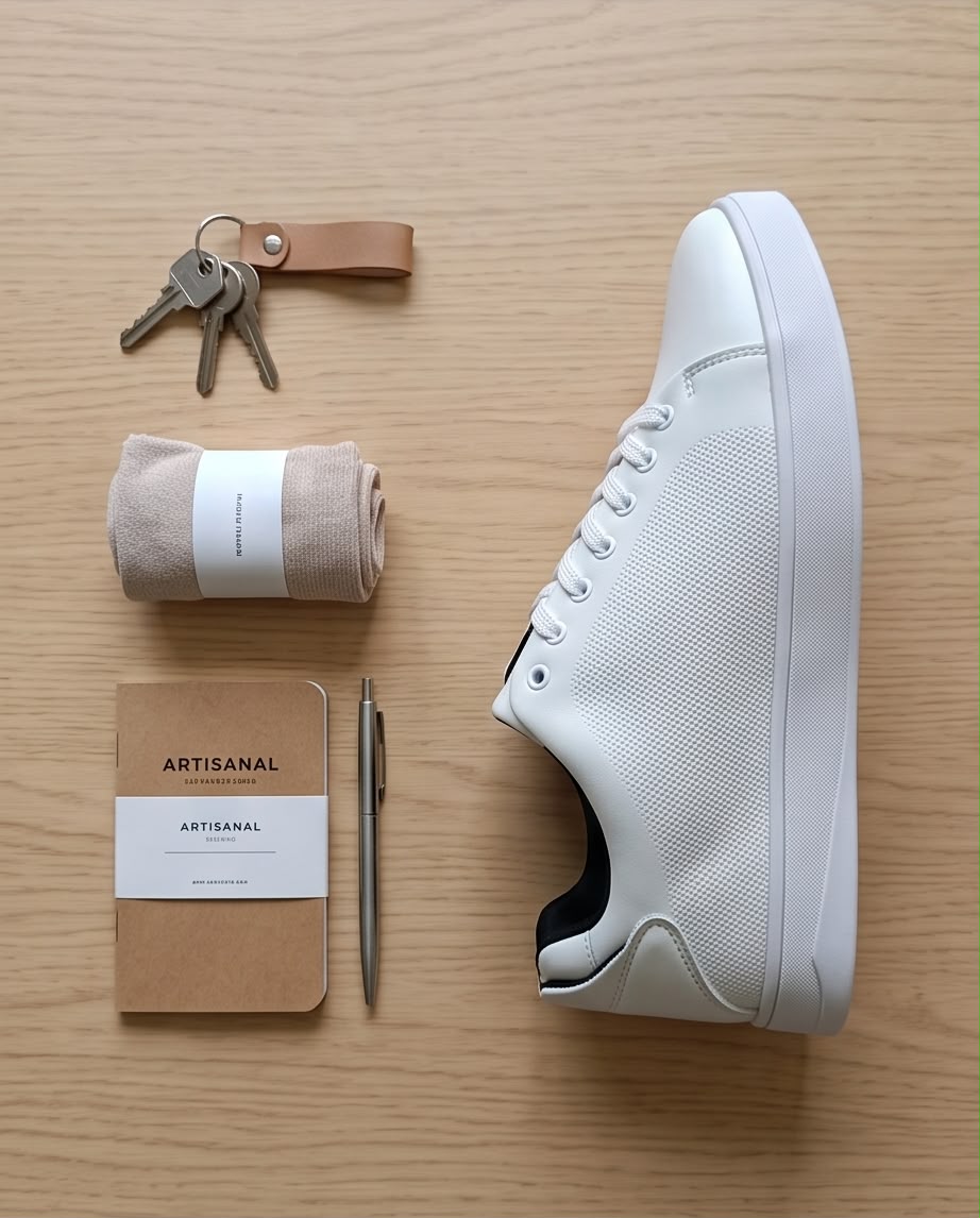 2H White Casual Shoes