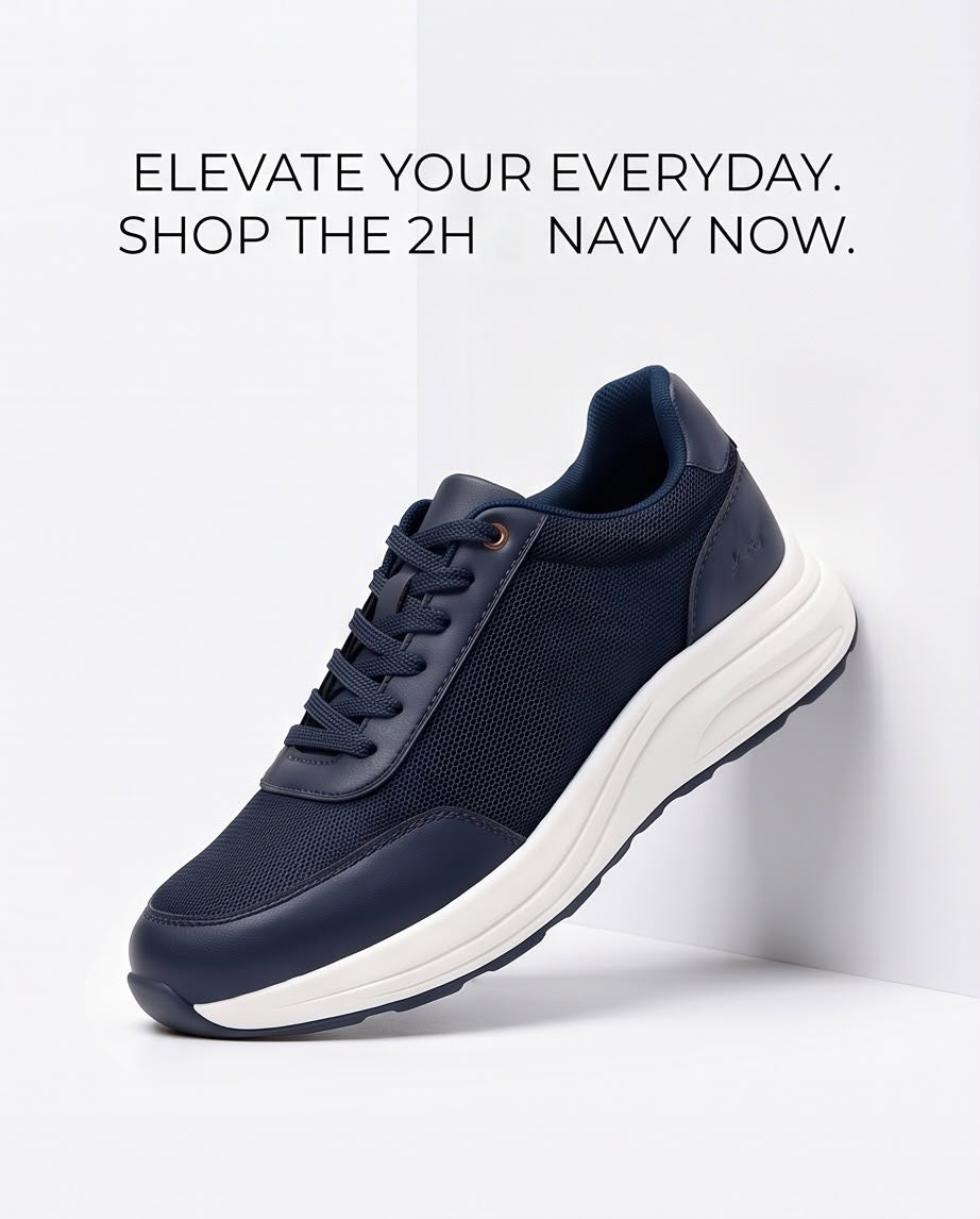 2H Navy Sneakers shoes