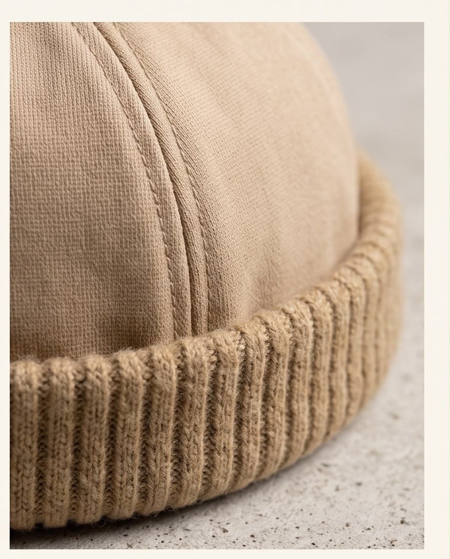 2H Beige Docker Cap