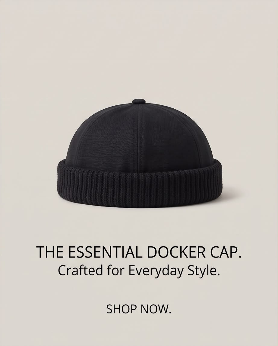 2H Black Docker Cap